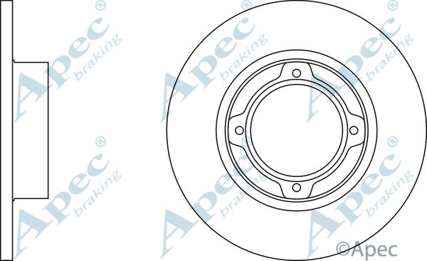 APEC BRAKING Тормозной диск DSK260